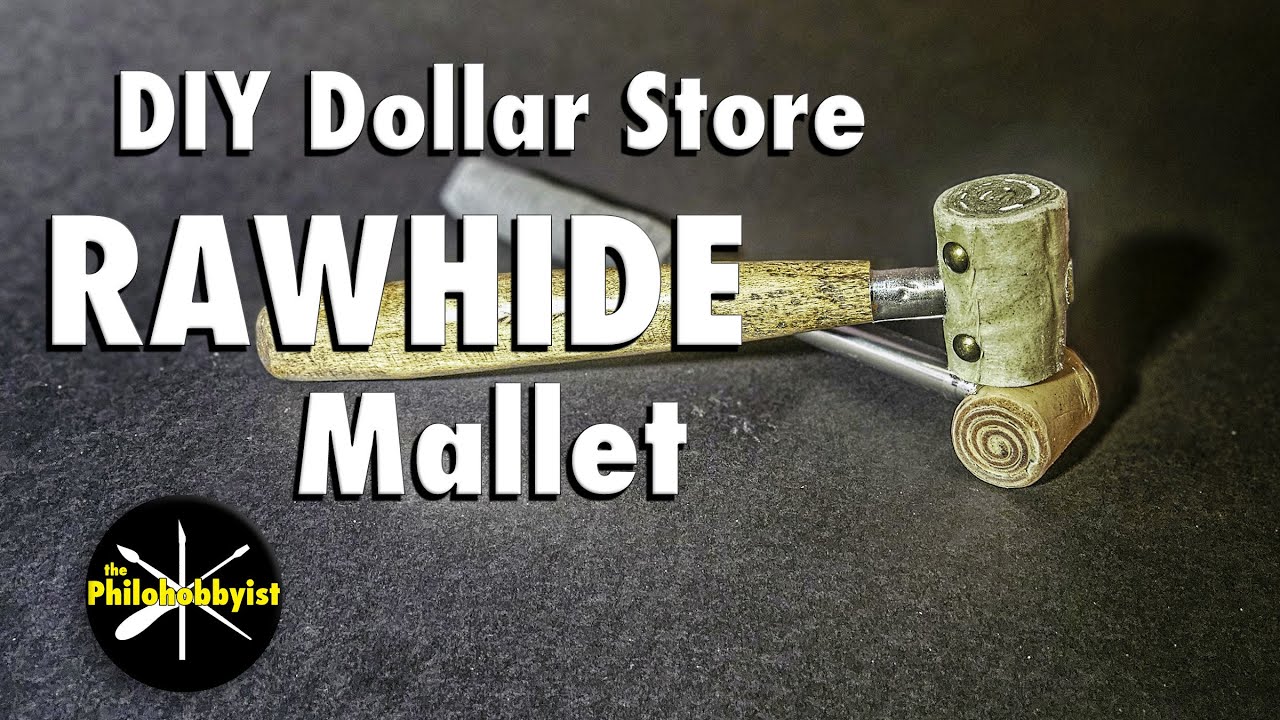 I Made A RAWHIDE MALLET With A DOLLAR STORE Dog Bone!