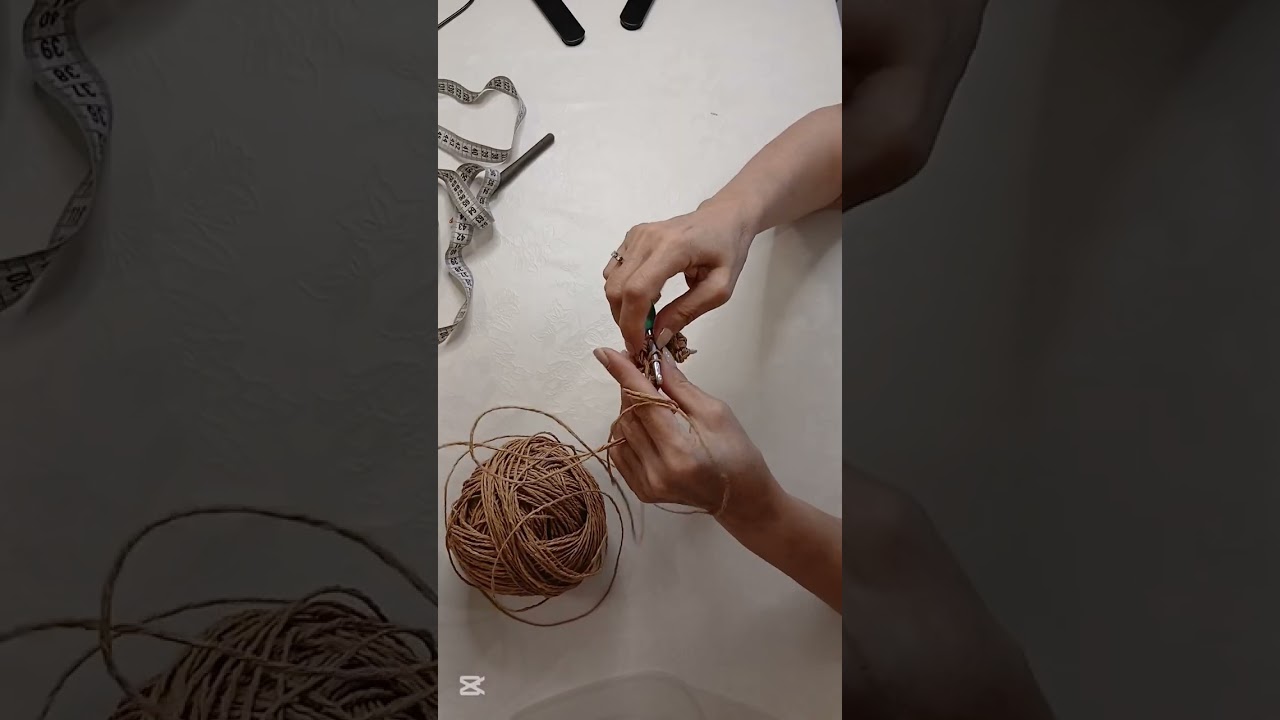 Kağıt ip ile örülmüş çantalarda taban ölçüleri  nasıl ayarlanır🧶