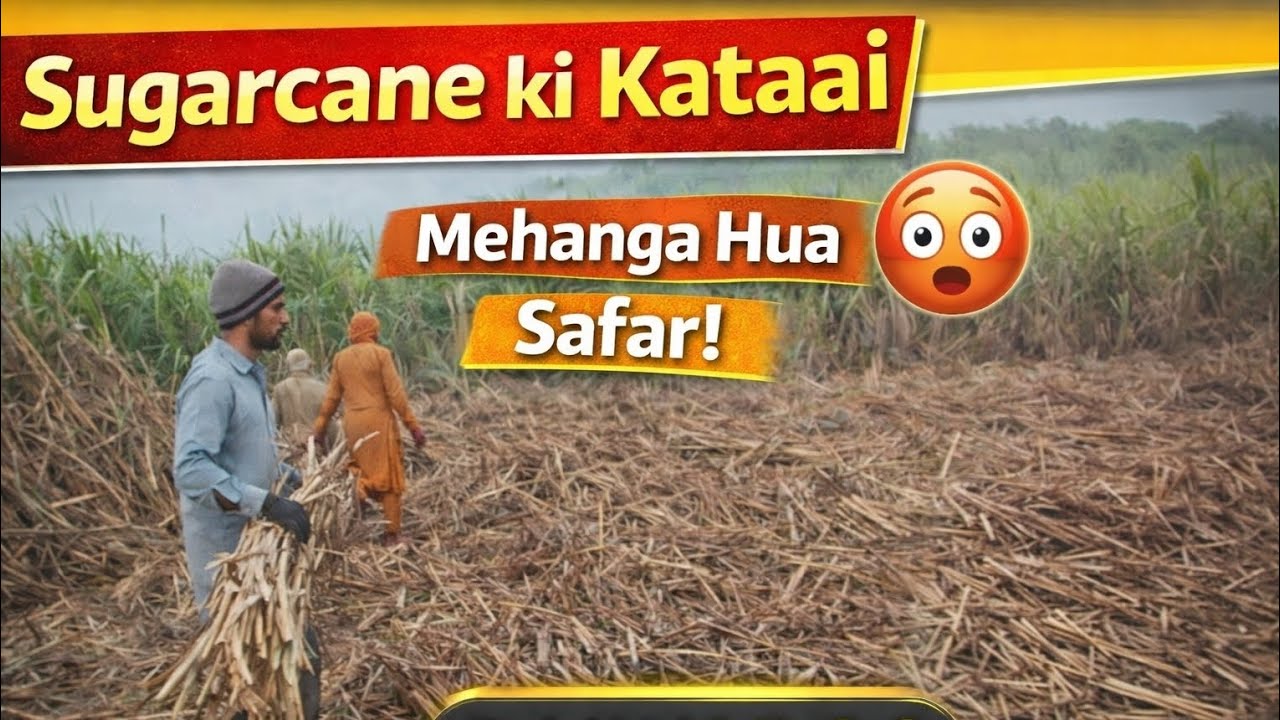 Aaj Sugarcane Ki Kataai | Mehnat Bhara Din | Village Daily Vlog