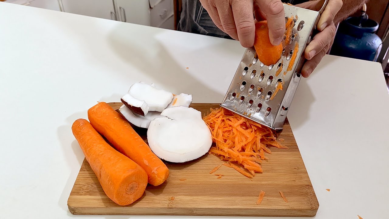 Cenoura ralada‼ ️Receita pronta  f&aacute;cil de preparar
