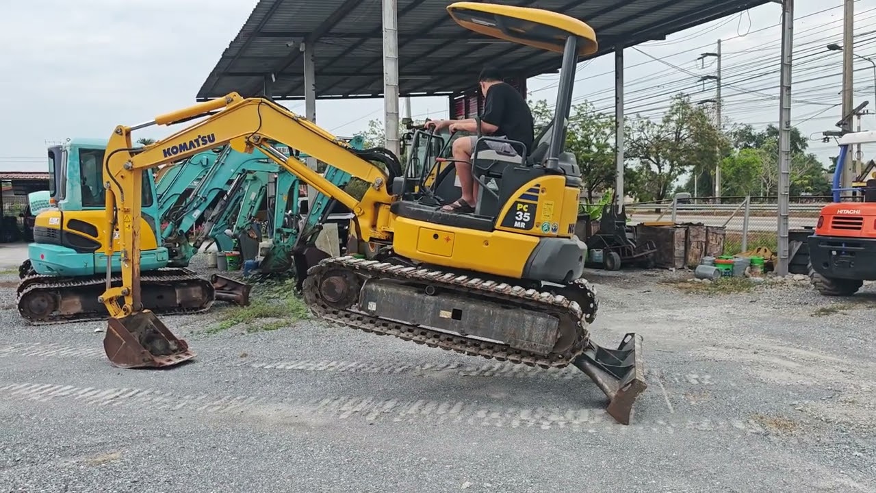 มาละครับ รีวิว รถขุด KOMATSU PC35MR รุ่น 3 เก่าญี่ปุ่นแท้
