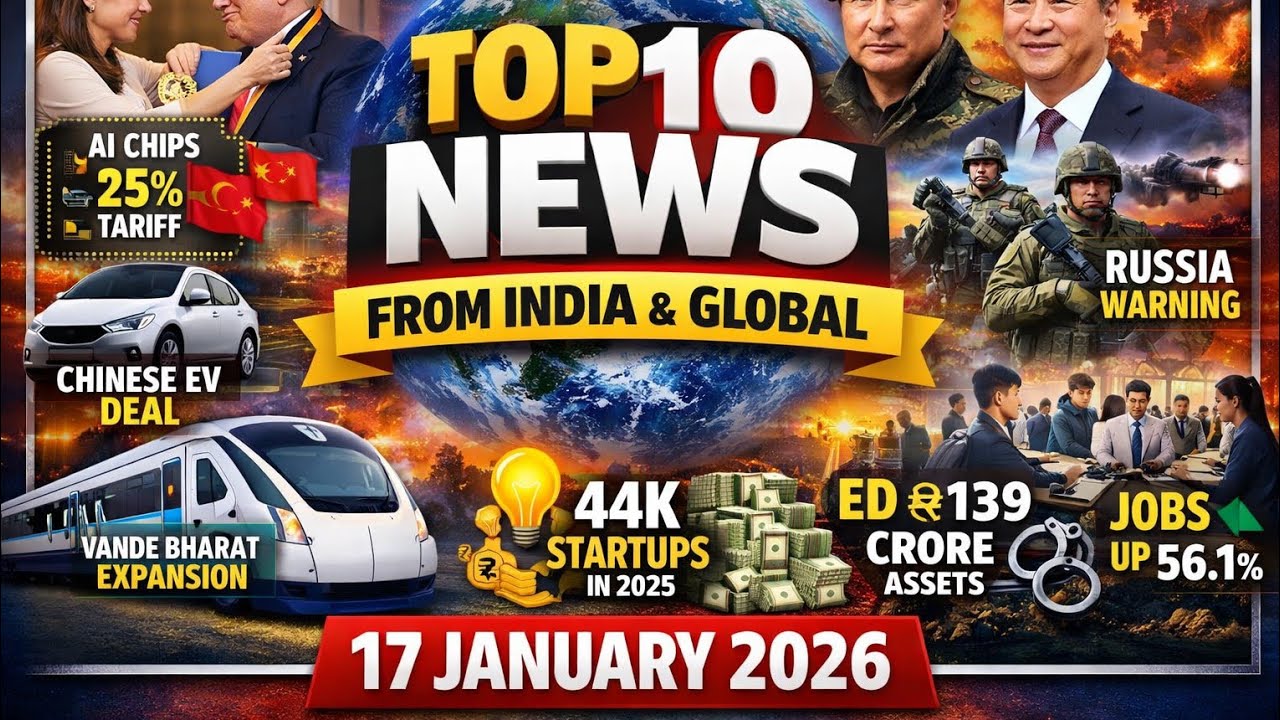 Top 10 News from India & World | Big Headlines on Economy, Defence, Politics | 17 January 2026