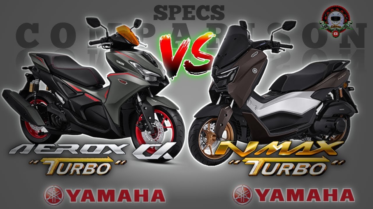 YAMAHA AEROX ALPHA TURBO vs YAMAHA NMAX TURBO SPECS COMPARISON