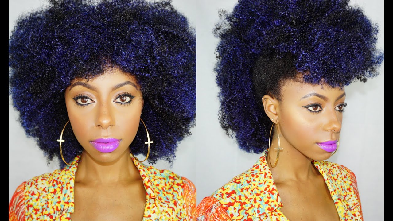 OMG is that a wig?! How to transform natural wig into a frohawk || Jessica Pettway