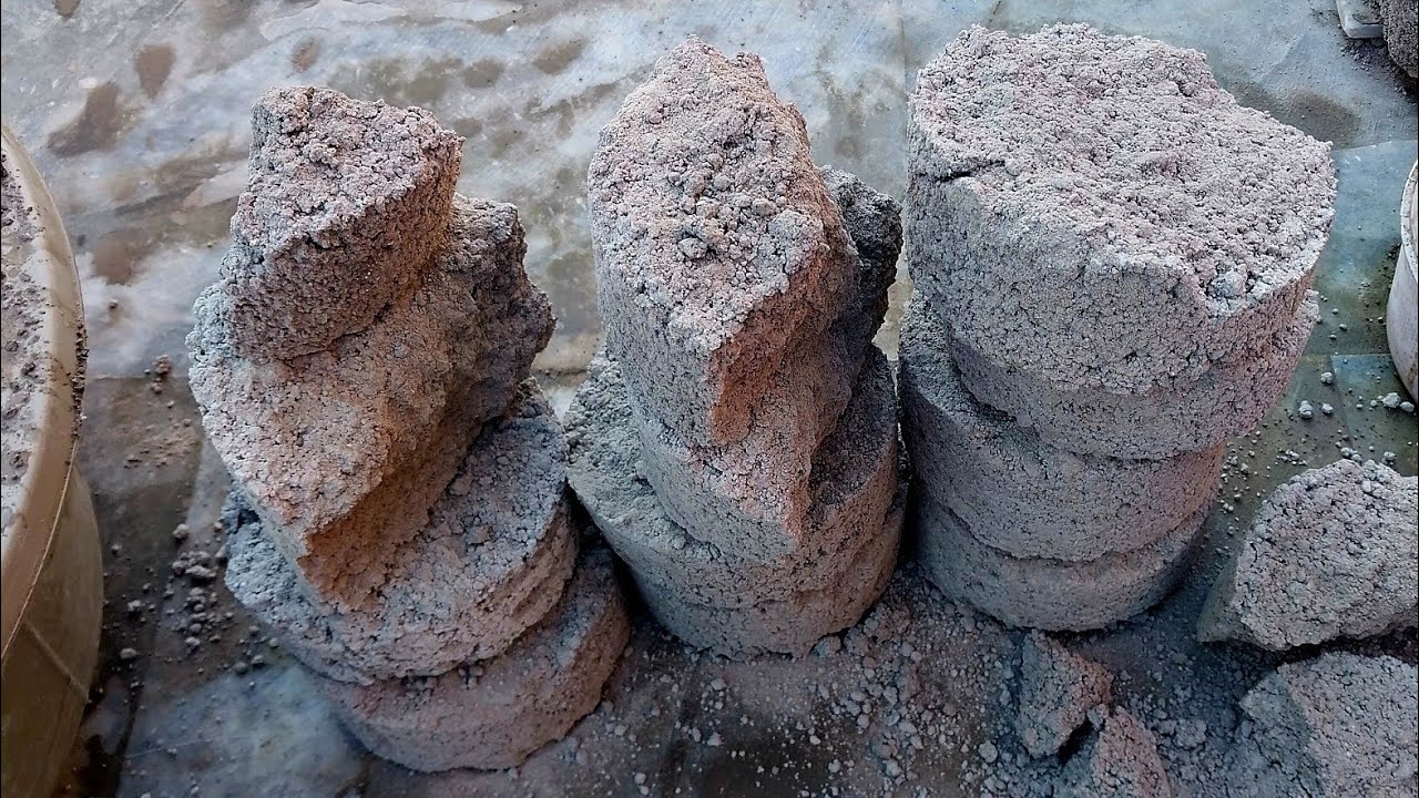 Gritty Cement ||Dry Floor Crumbling ||Oddly satisfying ASMR 😌