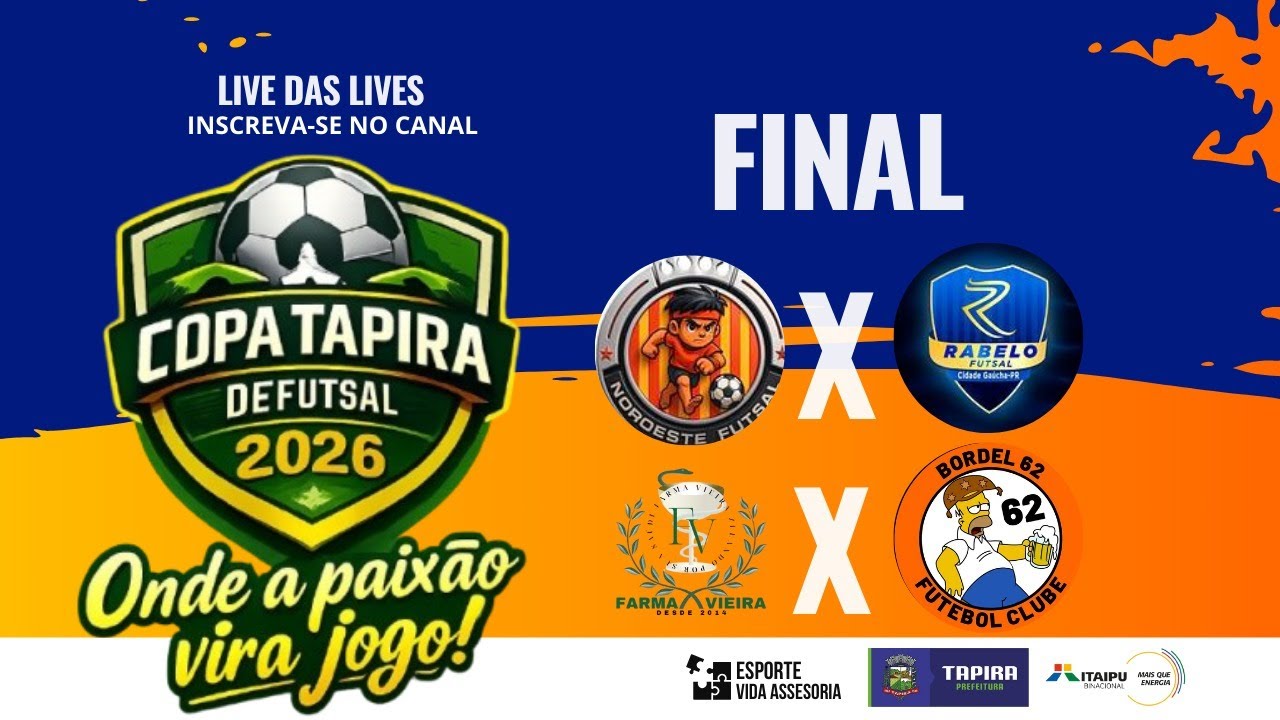 AO VIVO 🔴 | FINAL– Copa Tapira de Futsal | 31/01/2026