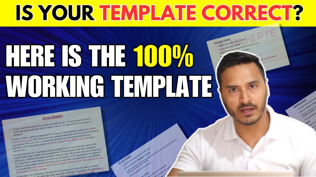 [ WORKING ] PTE WRITING ESSAY TEMPLATE || PTE BY NIKHIL || #nikhilpte