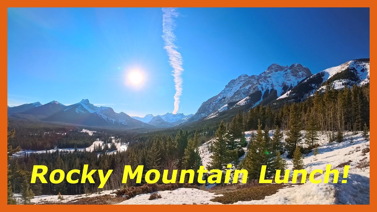 Rocky Mountain Drive & Lunch 🏔️🌲🍽️😋🇨🇦 #rockymountains #canada #kananaskis
