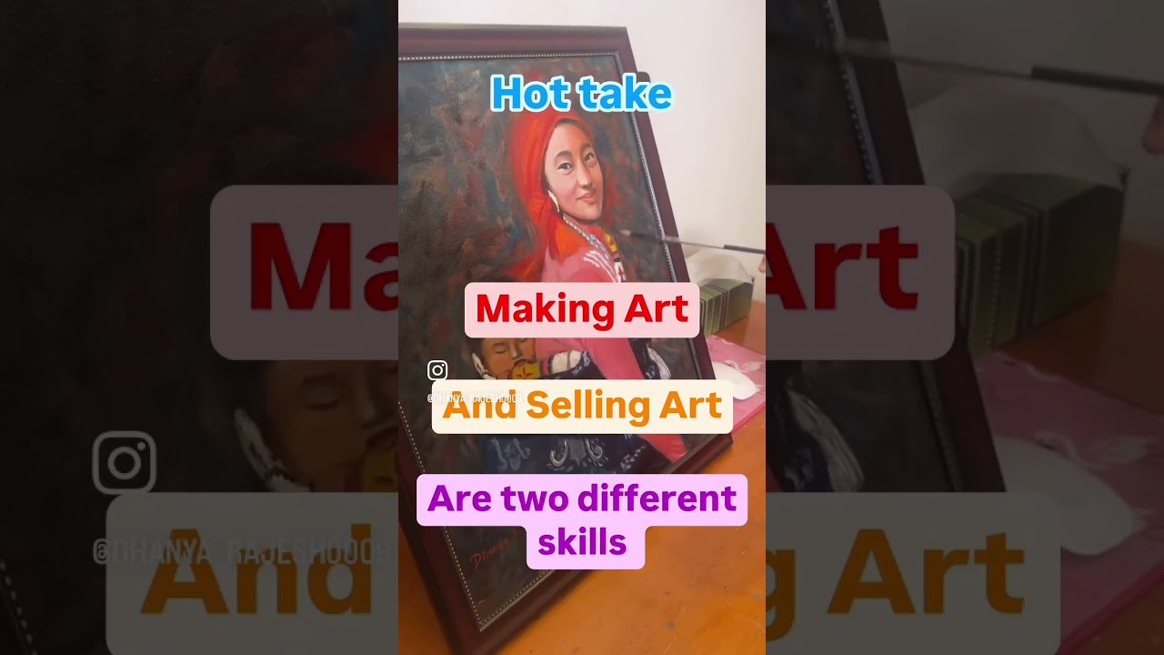 Selling art is a different skill #oilpaintingartist #workingartist#sellingart