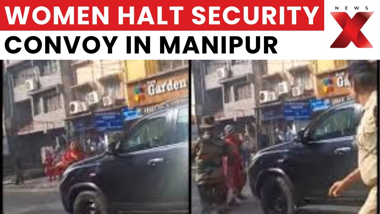 Manipur Protest | Hundreds Of Women Form Human Wall Against Assam Rifles In Ukhrul | NewsX