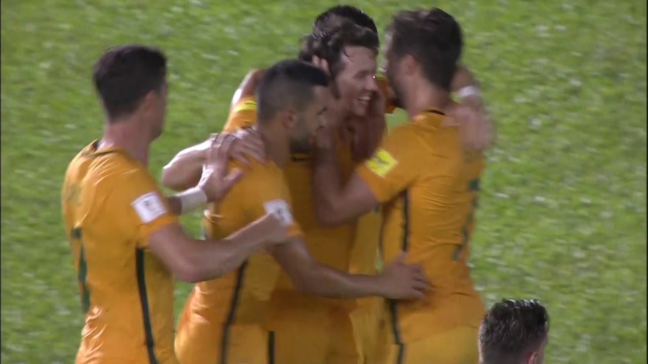 Brilliant work from Robbie Kruse gives Australia a crucial away goal
