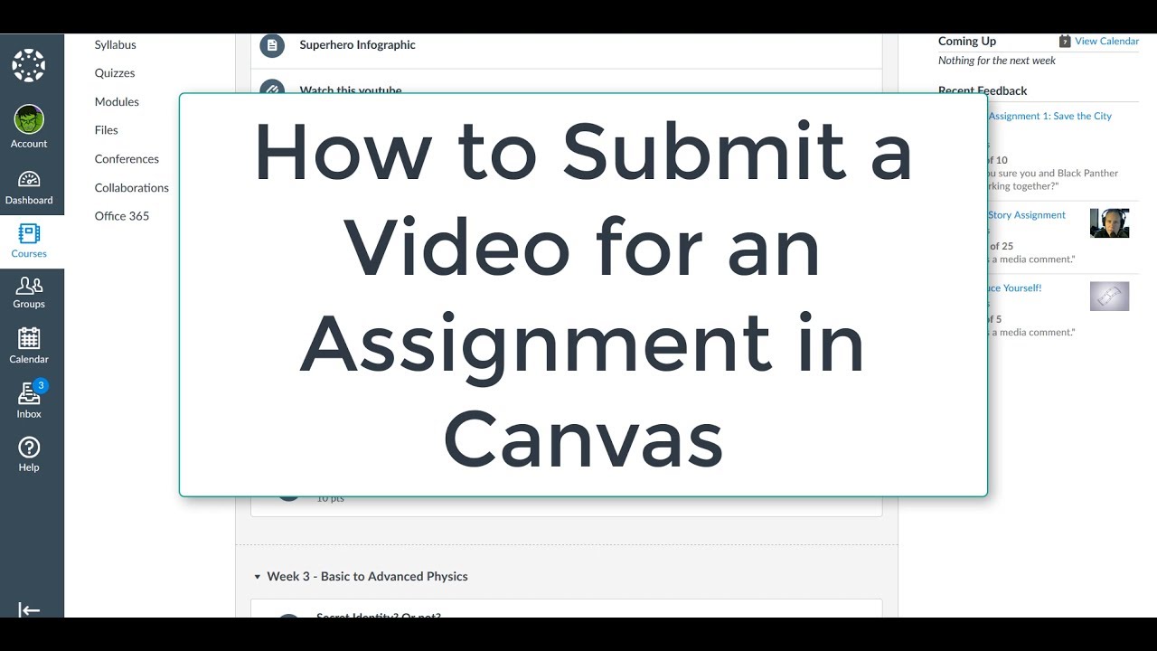 Как записать и отправить видео для задания в Canvas LMS — Учебное пособие для студентов