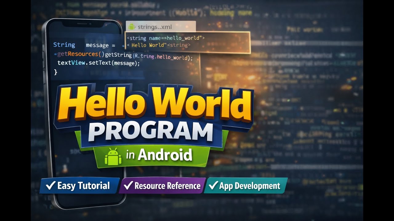 Print Hello World using reference to resource