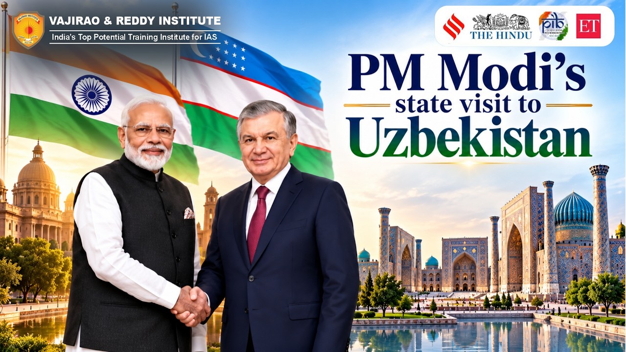 PM Modi&rsquo;s Uzbekistan Visit 2026 | India-Uzbekistan Relations | Comprehensive Strategic Partnership