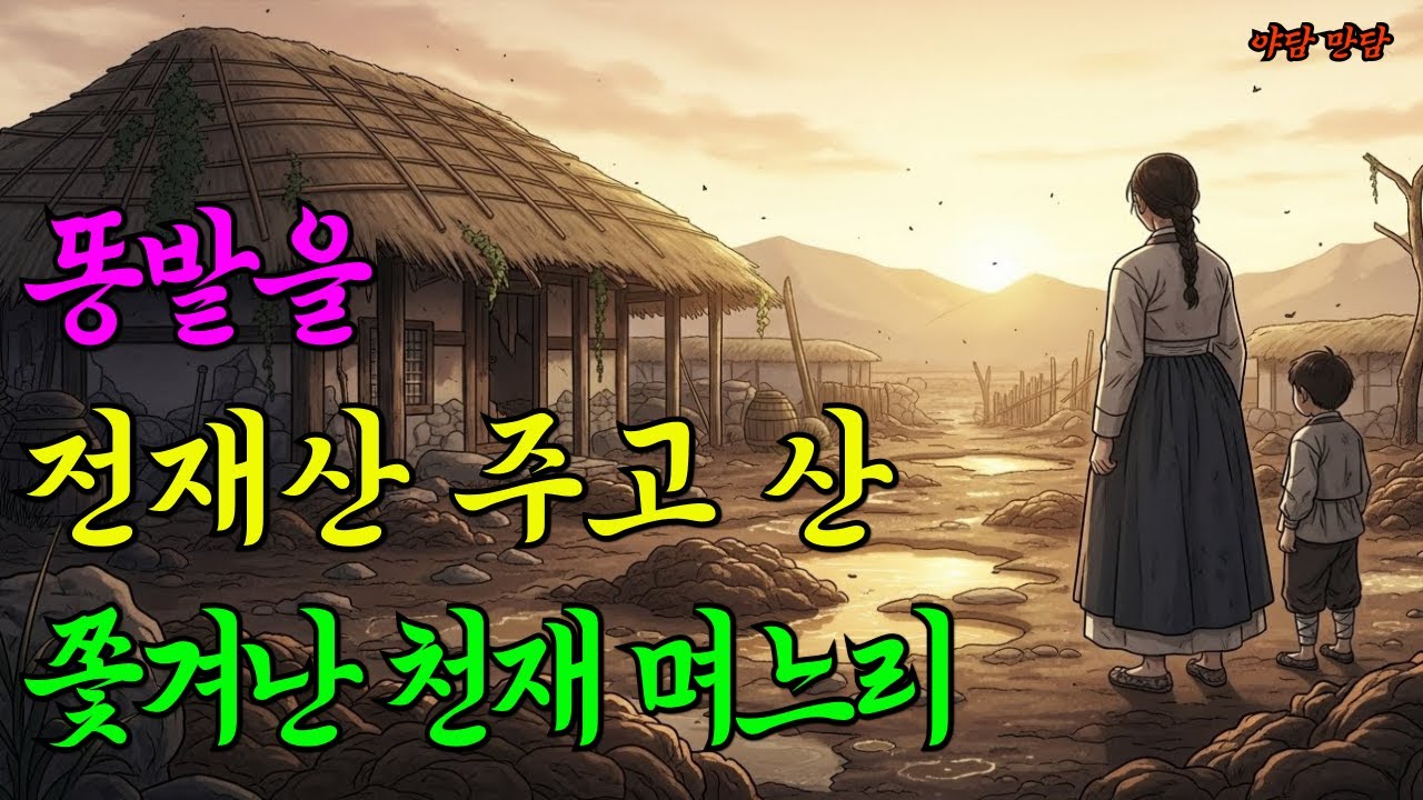 똥밭을 전재산 주고 산 쫓겨난 천재 며느리|야담-만담-옛날이야기-전래이야기-오디오북