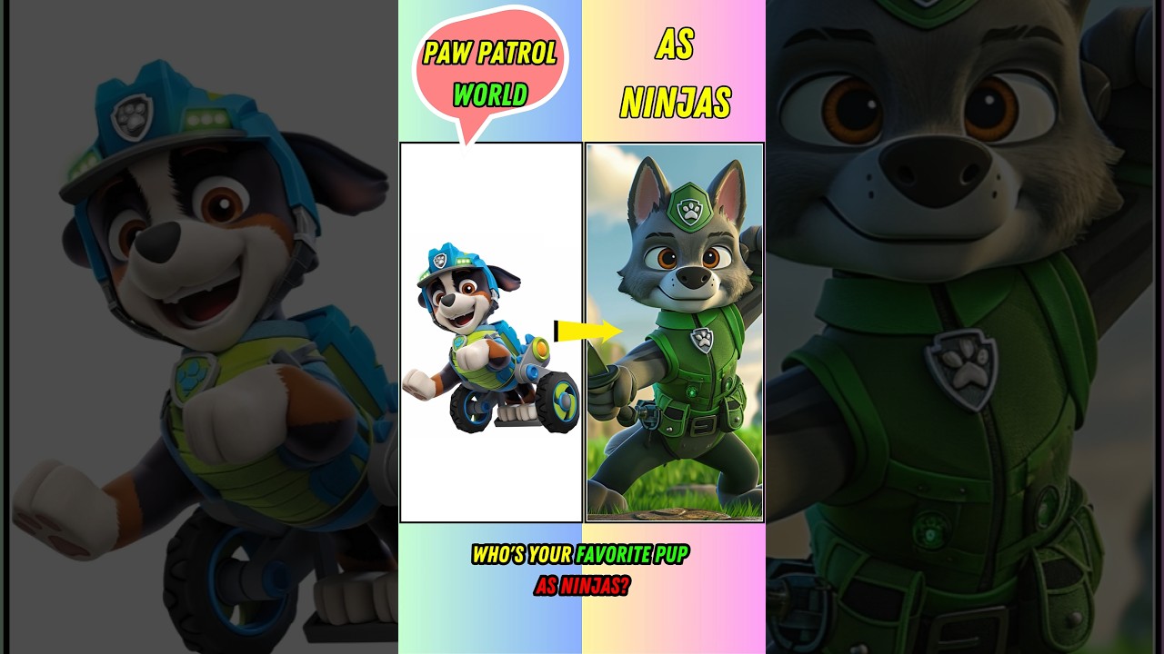 🐾 PAW Patrol Characters as Ninjas! 🥷 Epic Pup Transformations!