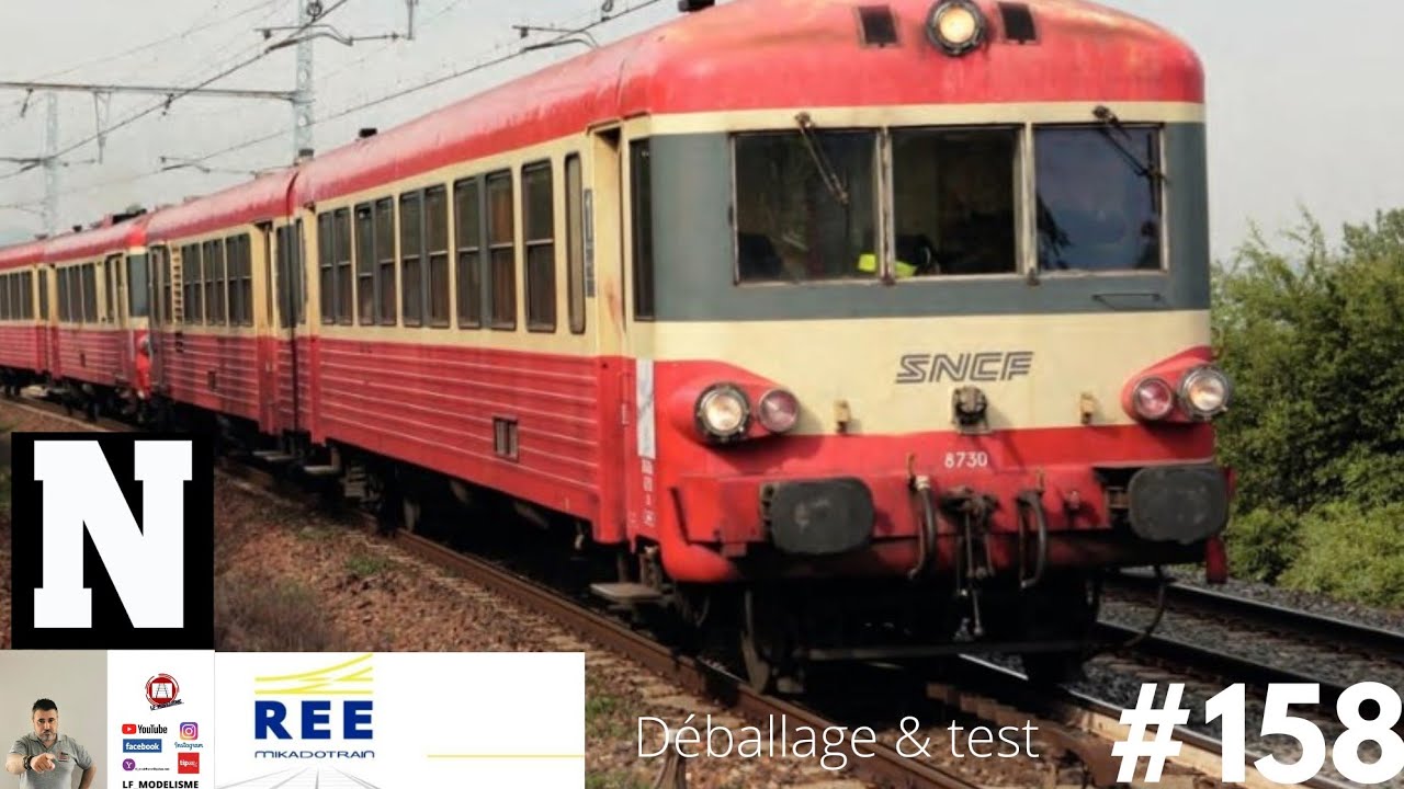 #158 AUTORAIL EAD NW-168 MIKADOTRAIN REE MODELES modelisme ferroviaire maquette echelle N déballage