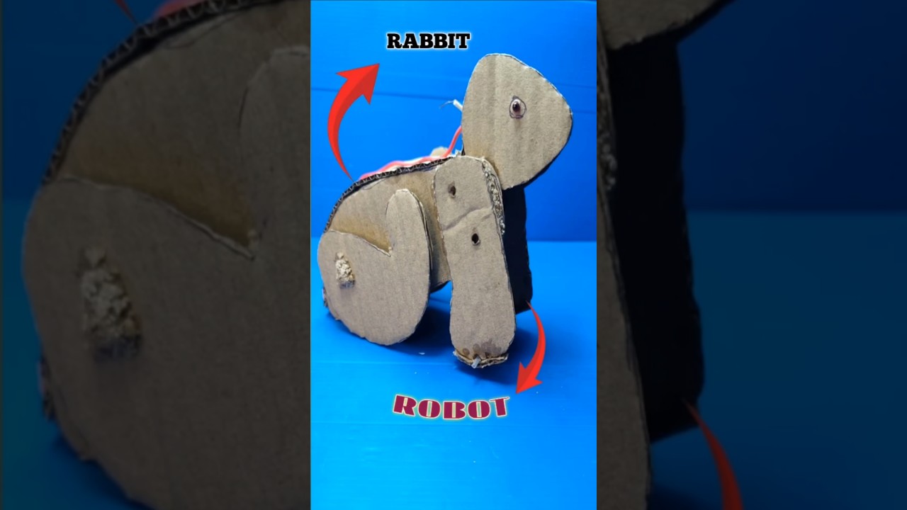 Diy Cardboard Robot (rabbit)How To Make Warking Robot 
