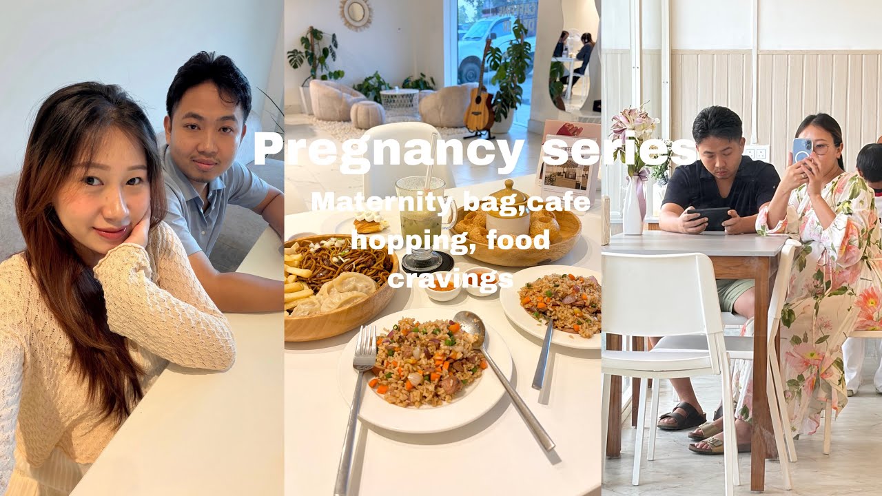Pregnancy series vlog 6/ Maternity bag/ cafe hopping/ Last pregnancy days 