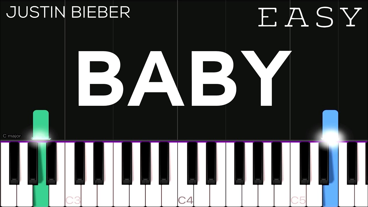 Justin Bieber - Baby ft. Ludacris | EASY Piano Tutorial
