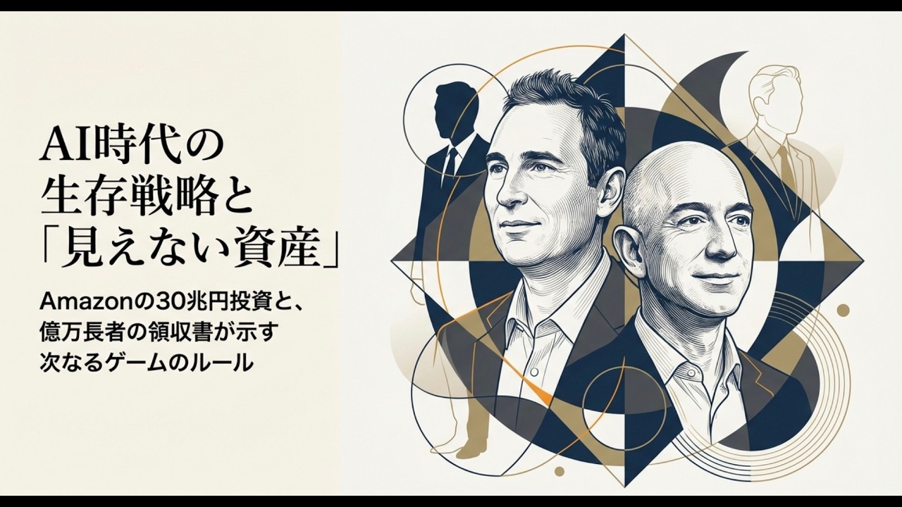 【Amazon CEOの予言】AI時代に「消える仕事」と生き残るための生存戦略：30兆円の投資が示す未来