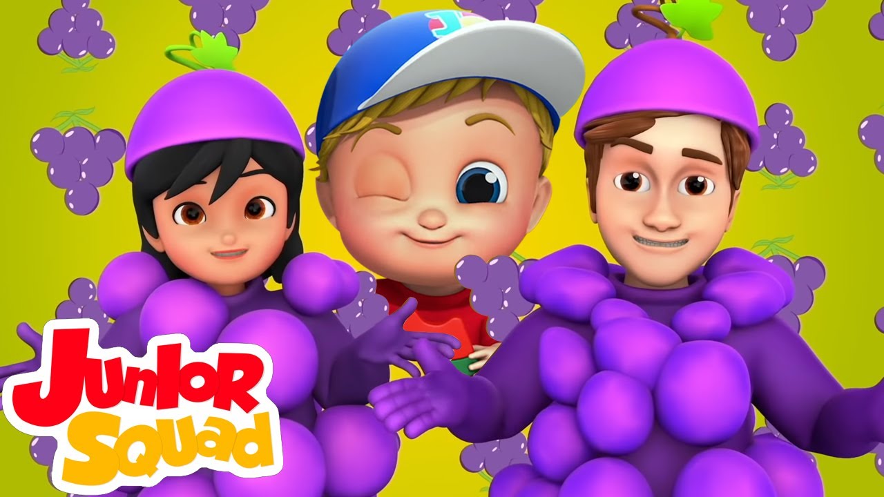 Canción de frutas | Rimas para niños | Junior Squad Español | Dibujos animados | Videos educativos
