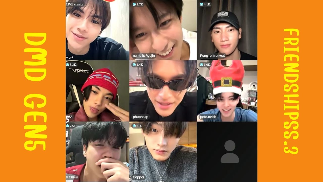 พูดคุยก่อนดู #friendshipss3 กับแก๊งค์ DMD GEN5 พอร์ช,ปัง,คอปเปอร์,พีท,ฟีฟ่า,ภูผา,ริวจิน,แพทจิ #dmd