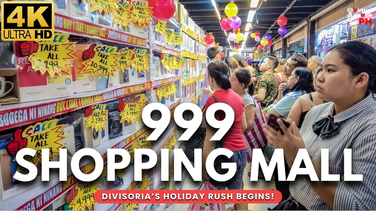 [4K] 999 Shopping Mall Christmas SALE | Divisoria Holiday Rush Begins (2025)