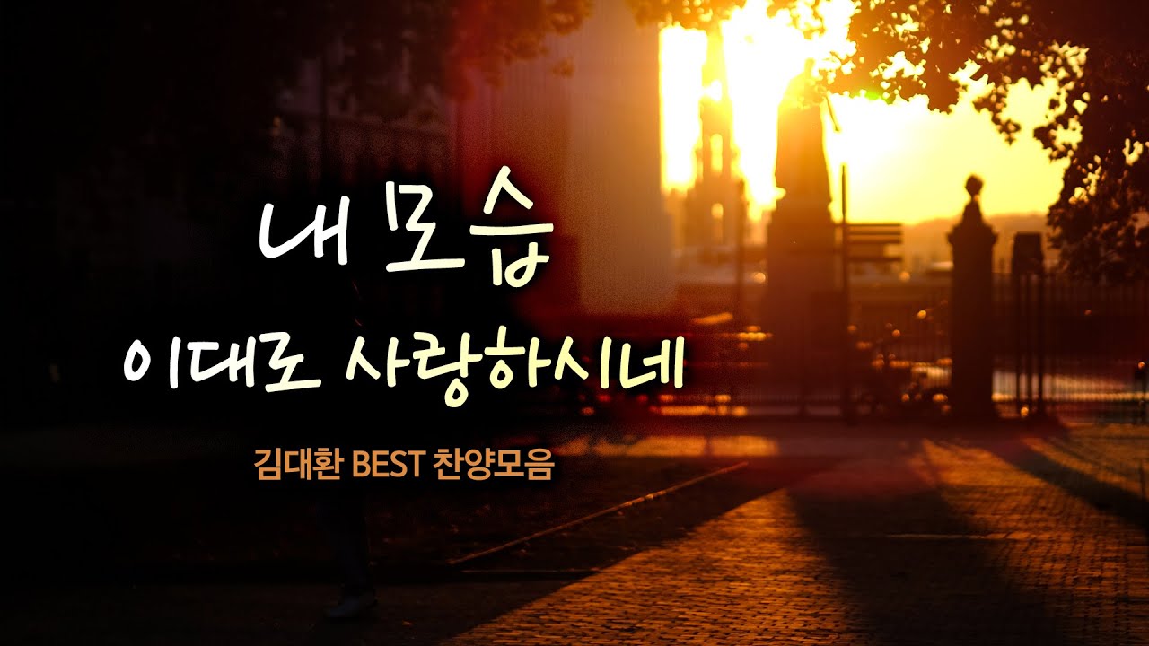 내 모습 이대로 사랑하시네 /김대환 BEST 찬양모음 