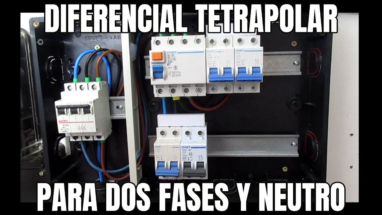 DIFERENCIAL TETRAPOLAR PARA DOS FASES Y NEUTRO