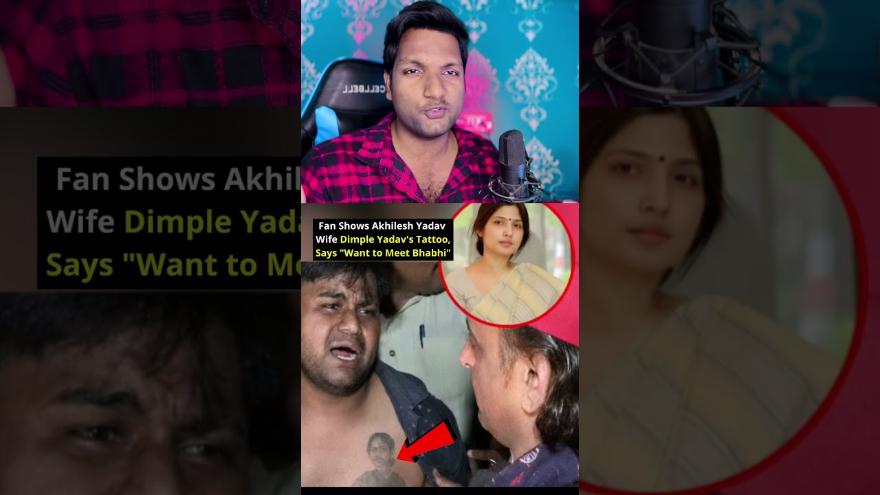 Dimple Yadav tattoo fan viral news | Dimple Yadav fan gets her photo tattooed