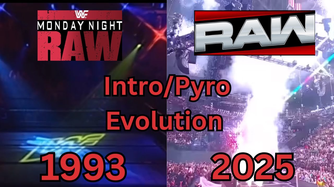 Evolution of WWE Raw Intro/Pyro 1993-2025