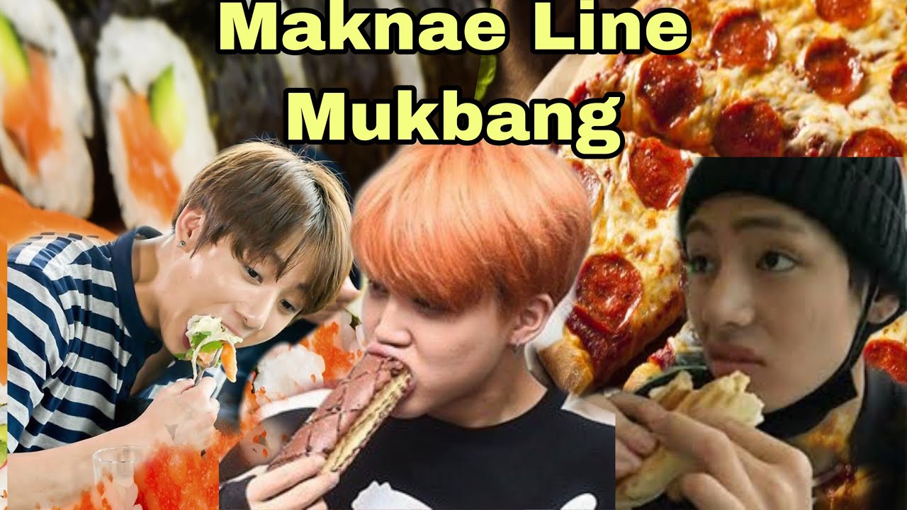 BTS Mukbang (Maknae Line Edition)🍣🍙🍱🍤🍜