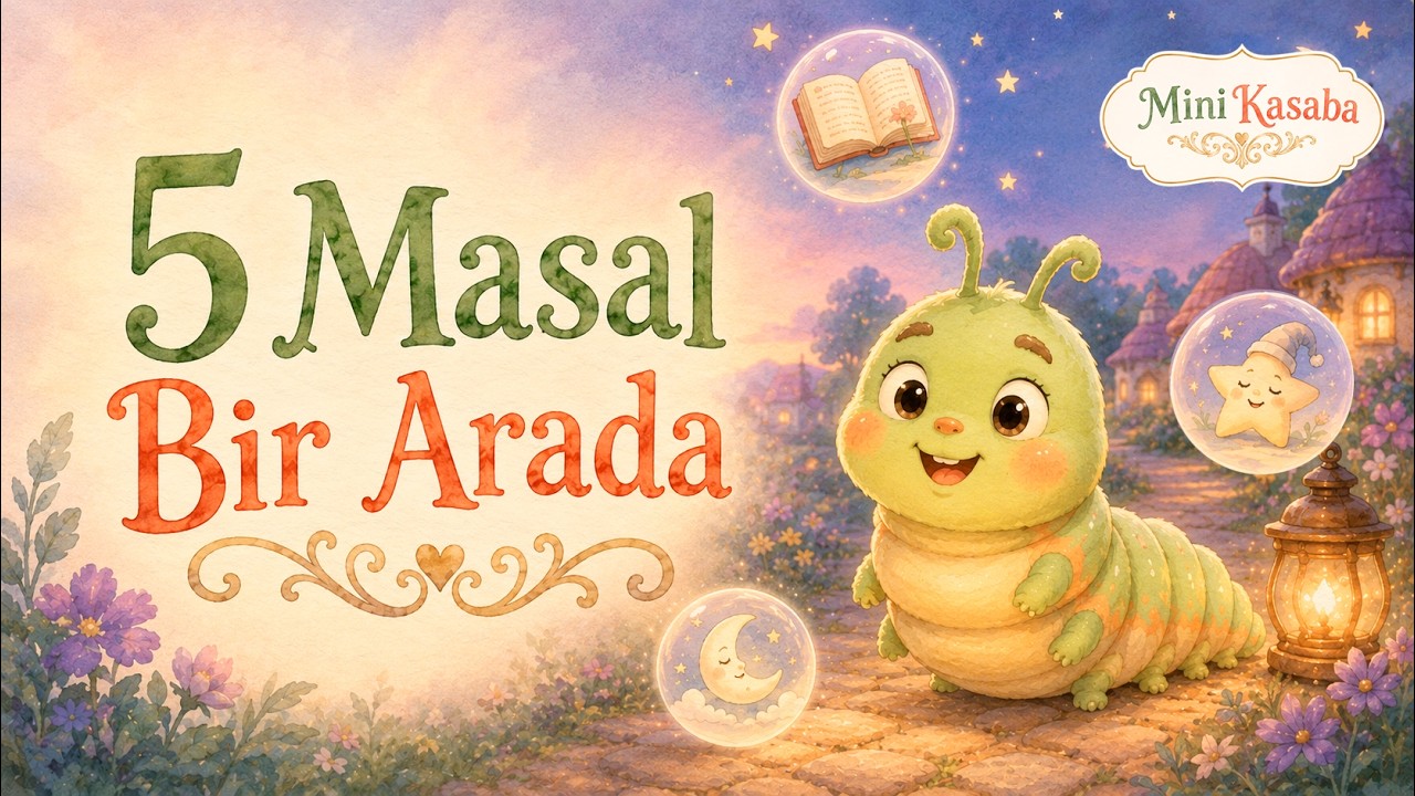 5 Masal Bir Arada 🌙 | Mini Kasaba | 2-5 Yaş Çocuklar İçin Kısa Uyku Masalı