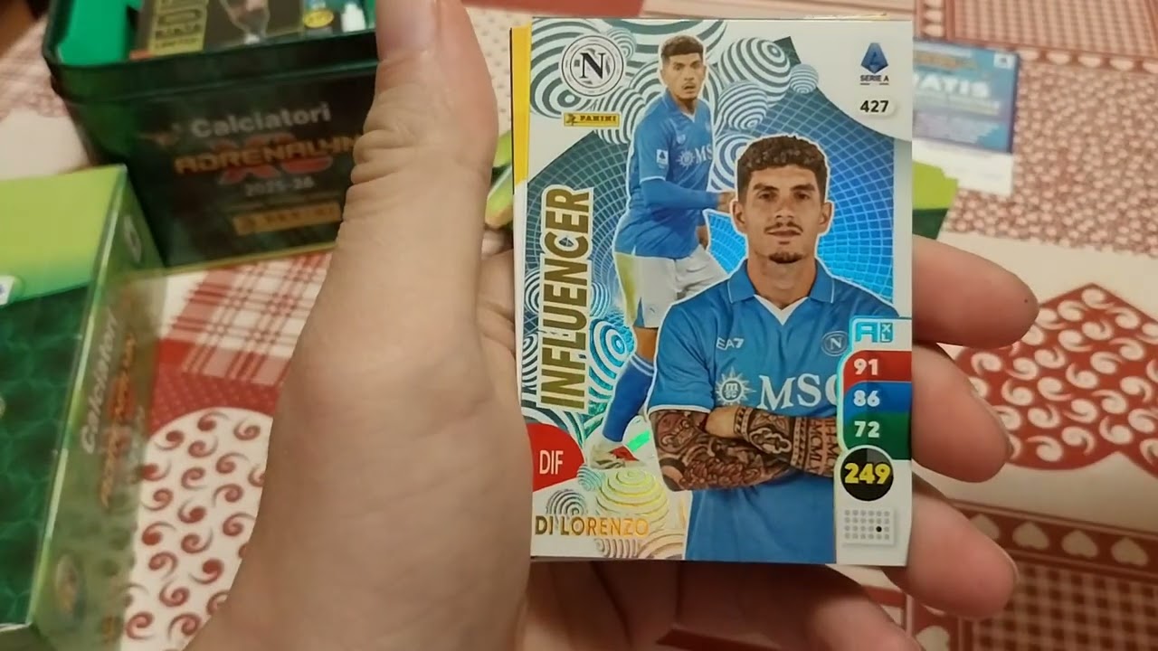 Apriamo il Mega tin box + 12 pachetti Adrenalyn xl 2025-2026 panini 