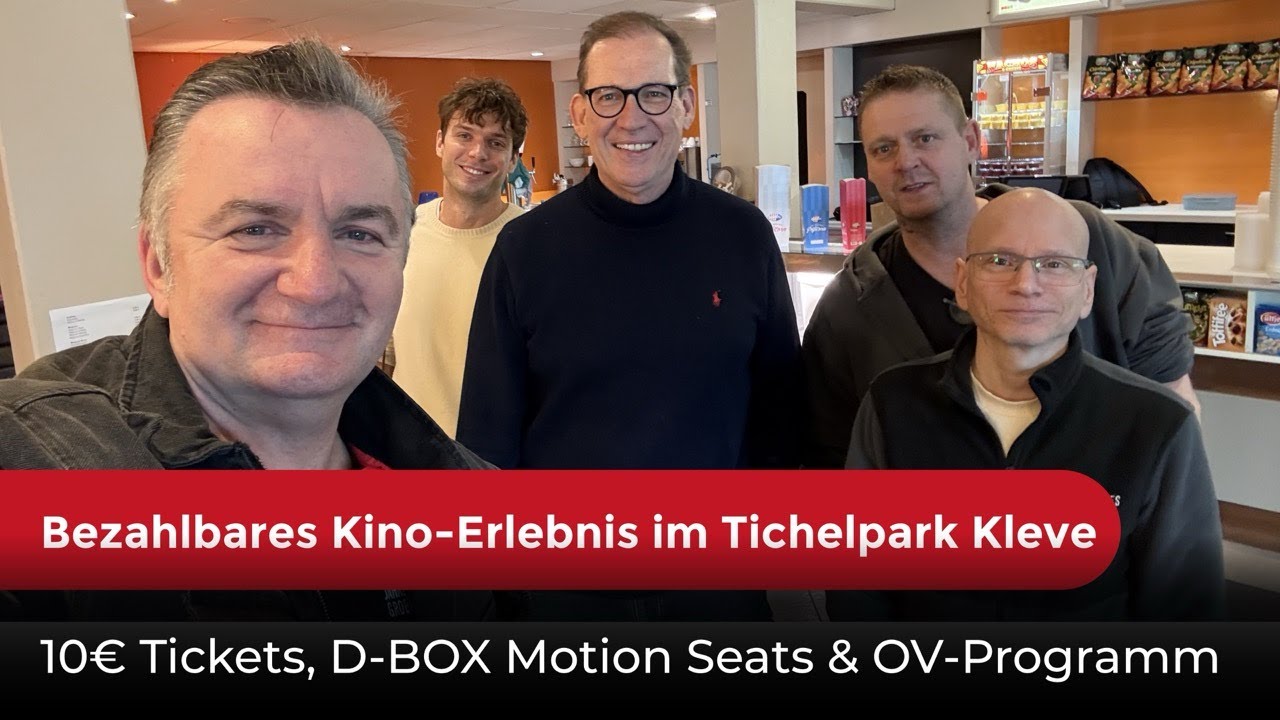 Bezahlbares Kino-Erlebnis: Tichelpark Cinema Kleve mit 10€ Tickets, D-BOX Motion Seats & OV-Programm