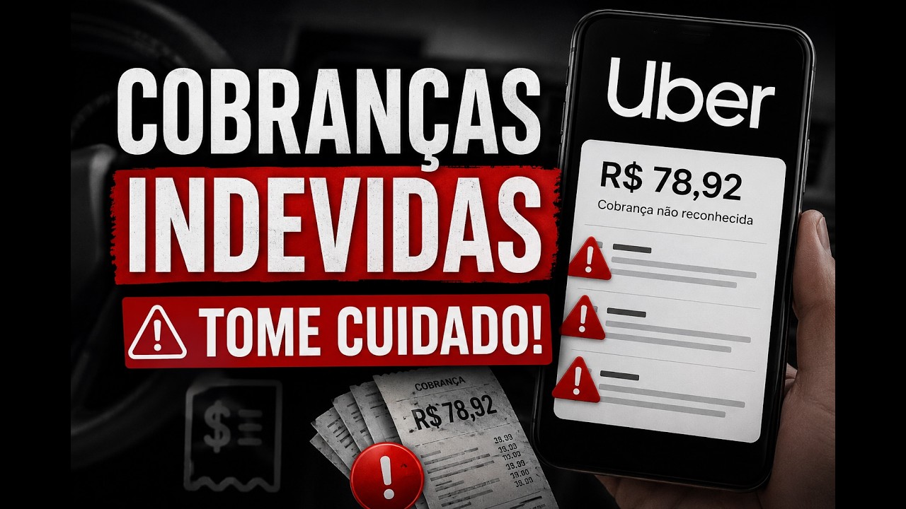 🔴 Uber cobrando viagem já paga! Como resolver?#uber