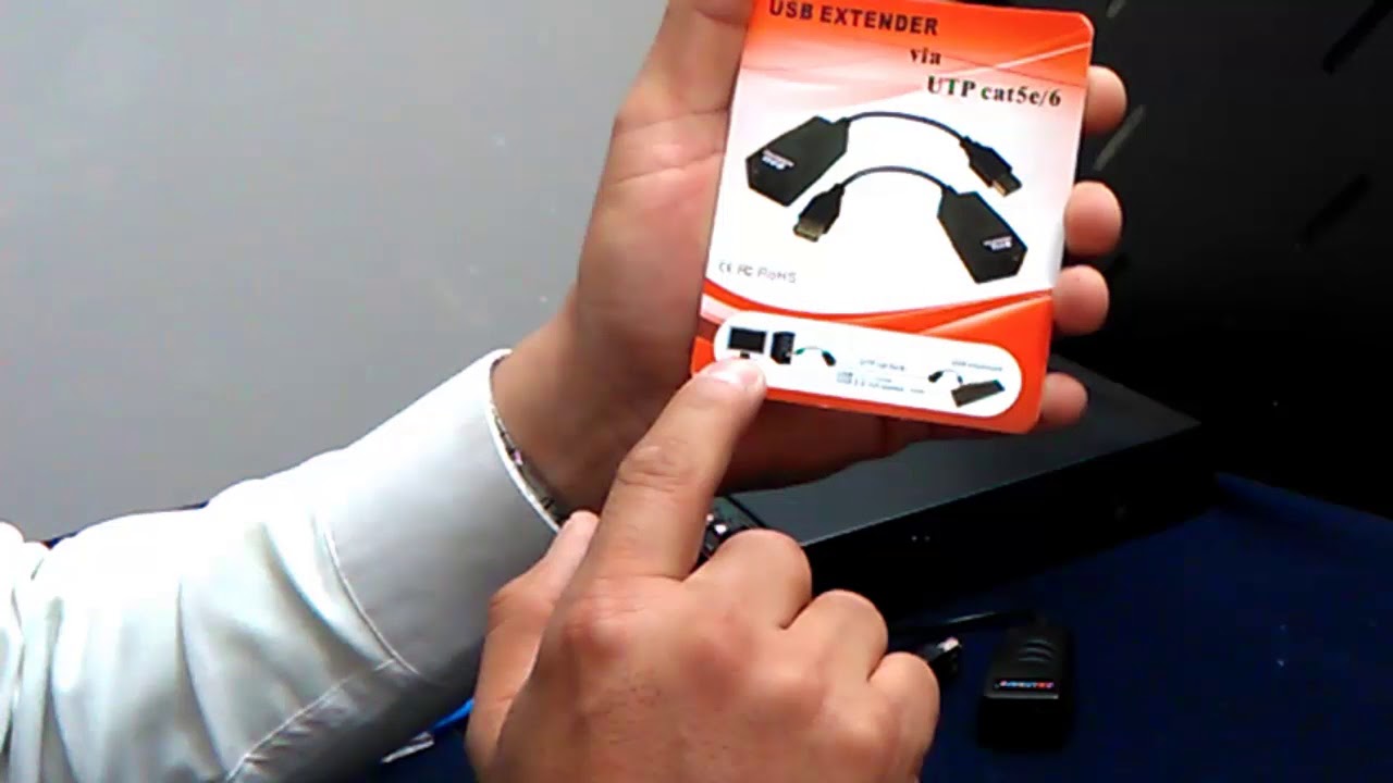 EXTENSOR USB POR CABLE UTP A 100 MTS. PARA MAUSE Y TECLADO