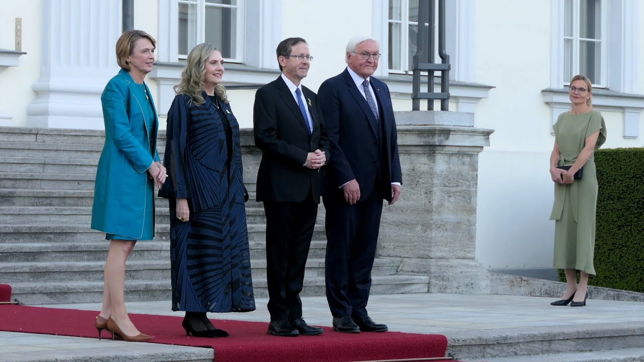 Vorfahrt der Gäste zum Abendessen - Israels Präsident 12.05.2025
