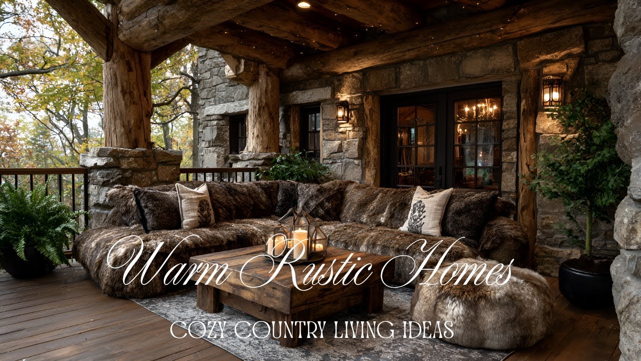 Country Living Charm: Rustic Home Decor Ideas for Cozy, Warm, and Natural Interiors
