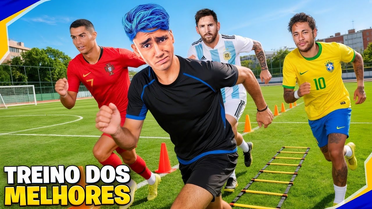 TREINANDO IGUAL OS MELHORES JOGADORES DO MUNDO! *treinamento pesado*