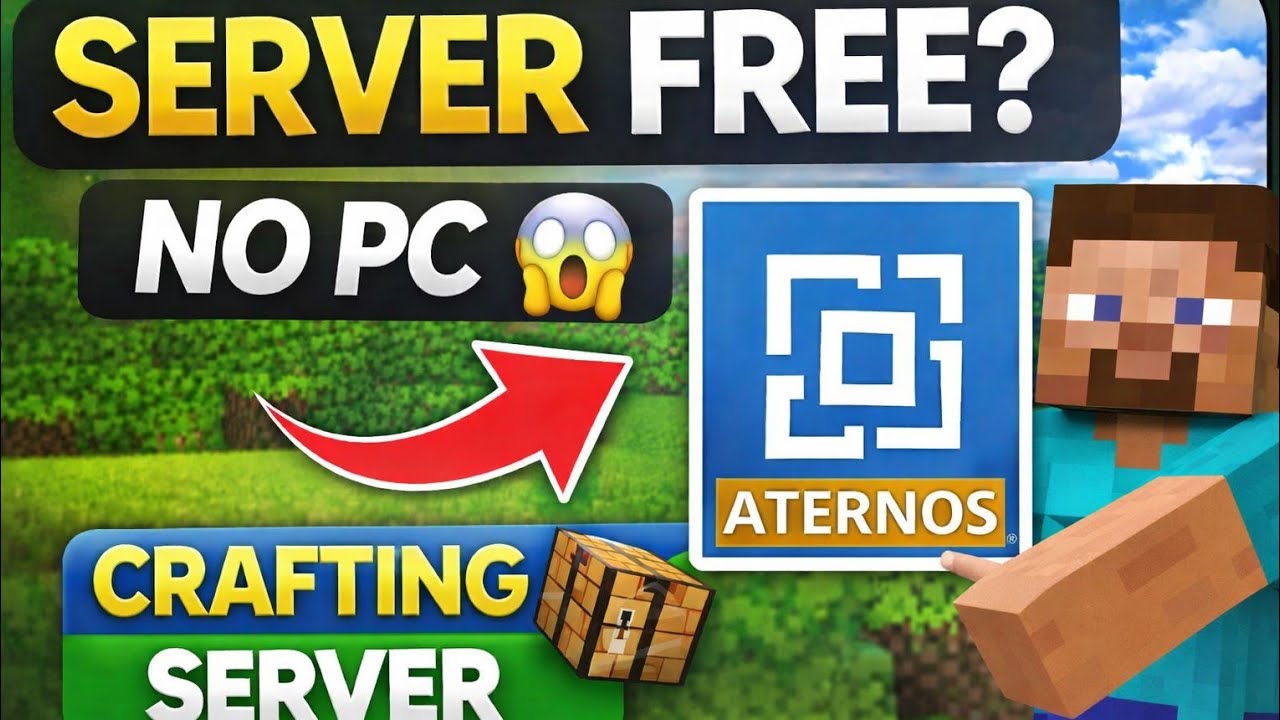 Crafting & Building Server Kaise Banaye FREE | Mobile + PC | No Error