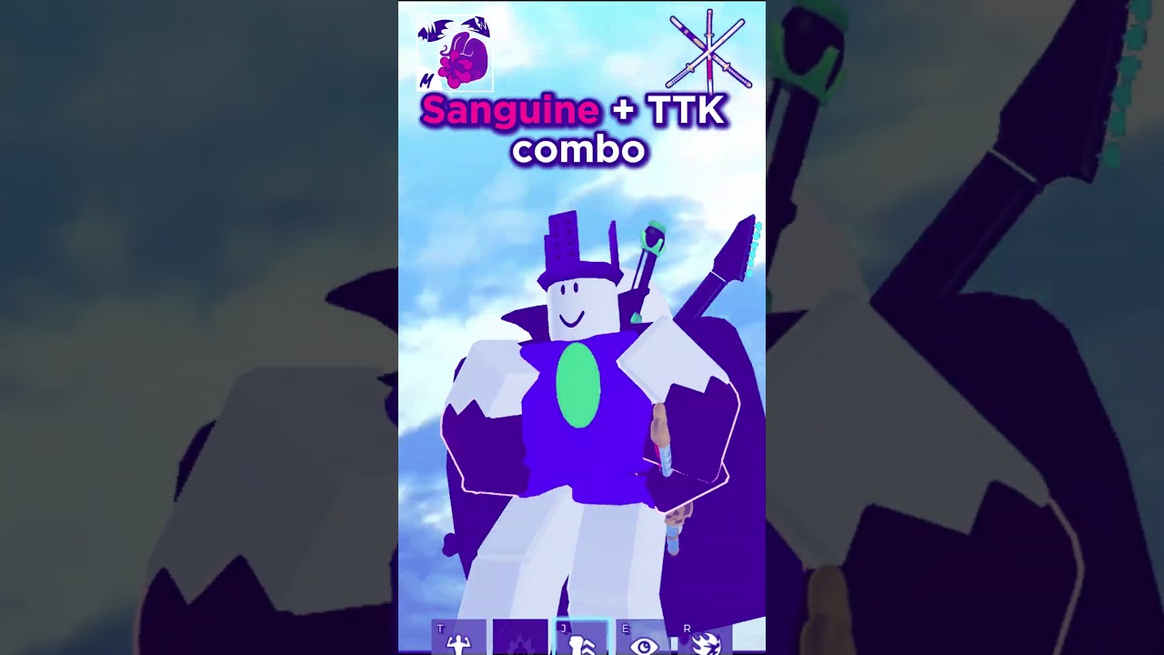 Sanguine arts + TTK combo/ Meta Build Combo | #roblox #bloxfruits #bloxfruitscombo #sanguineart #ttk