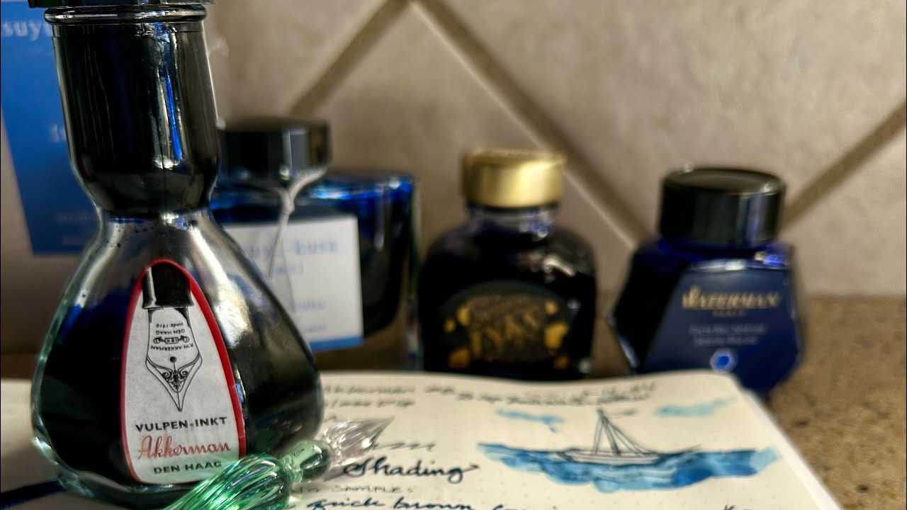 Akkerman 8 Diep-Duinwaterblauw ink Review & Comparison