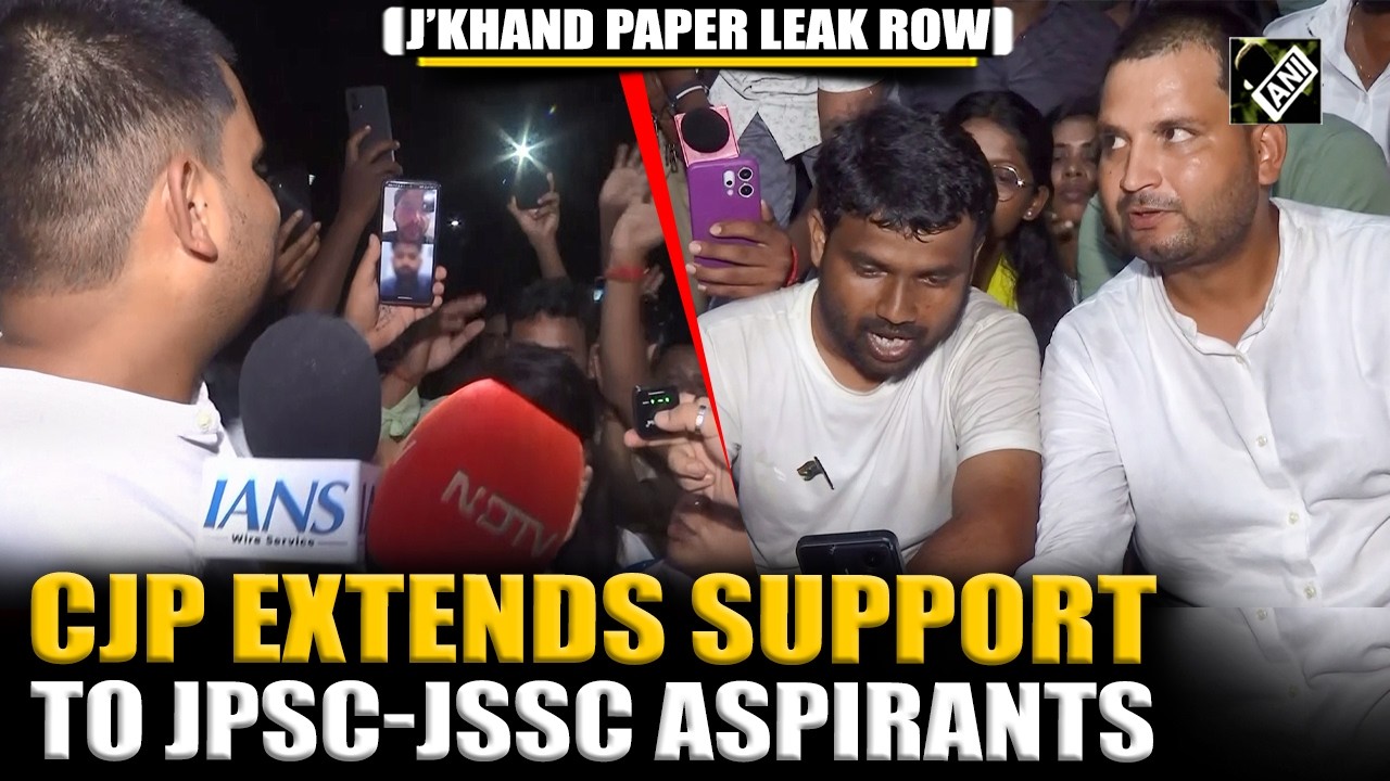 CJP&rsquo;s Dipke, Ranka speaks with Protesting JPSC-JSSC aspirants in Ranchi over alleged Paper leaks