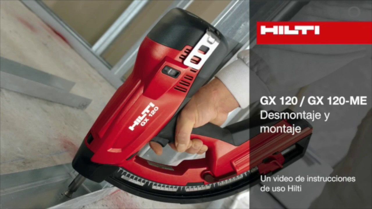 Herramienta de fijación a gas GX 120/ GX 120-ME – Montaje y desmontaje