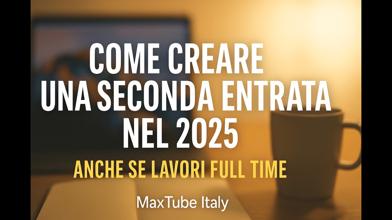 Come creare una secondaentrata online nel 2025 (anche se lavori full time)