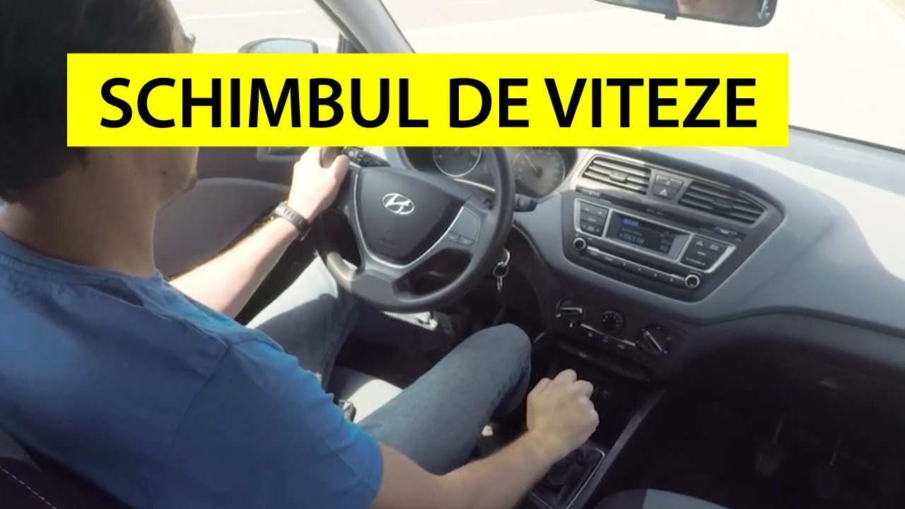Schimbarea treptelor de viteză și regimul de turație (cutie manuală)