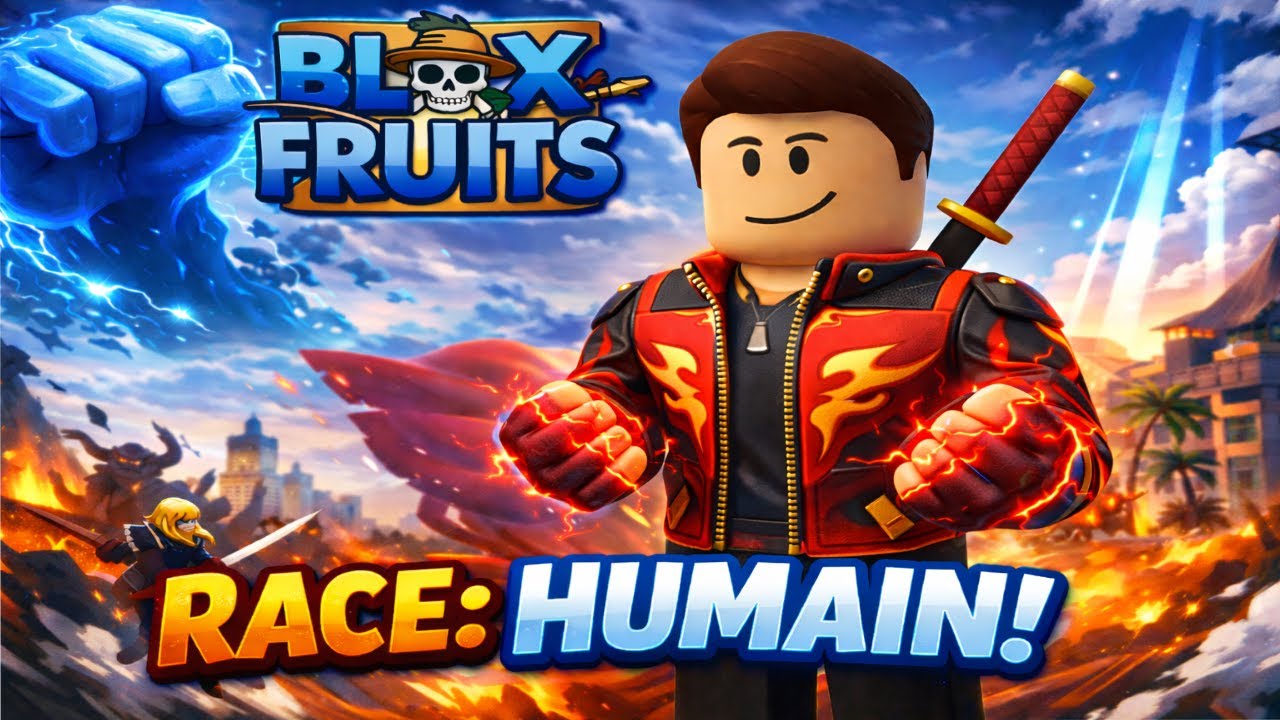 J’ai testé la race Humain sur (Blox Fruit)