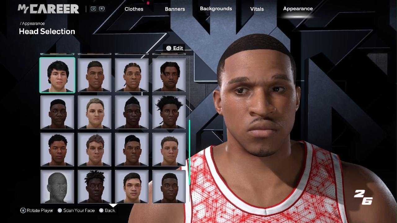 Grant Williams Face Creation NBA2K26